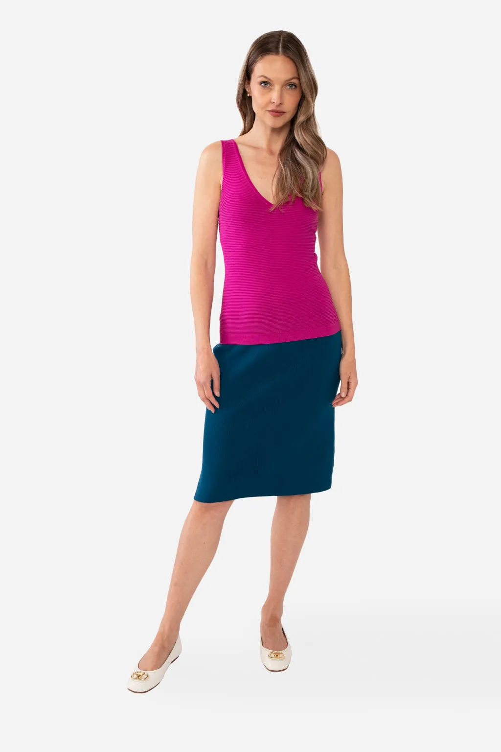 NATALIYA PENCIL SKIRT - LODEN GREEN