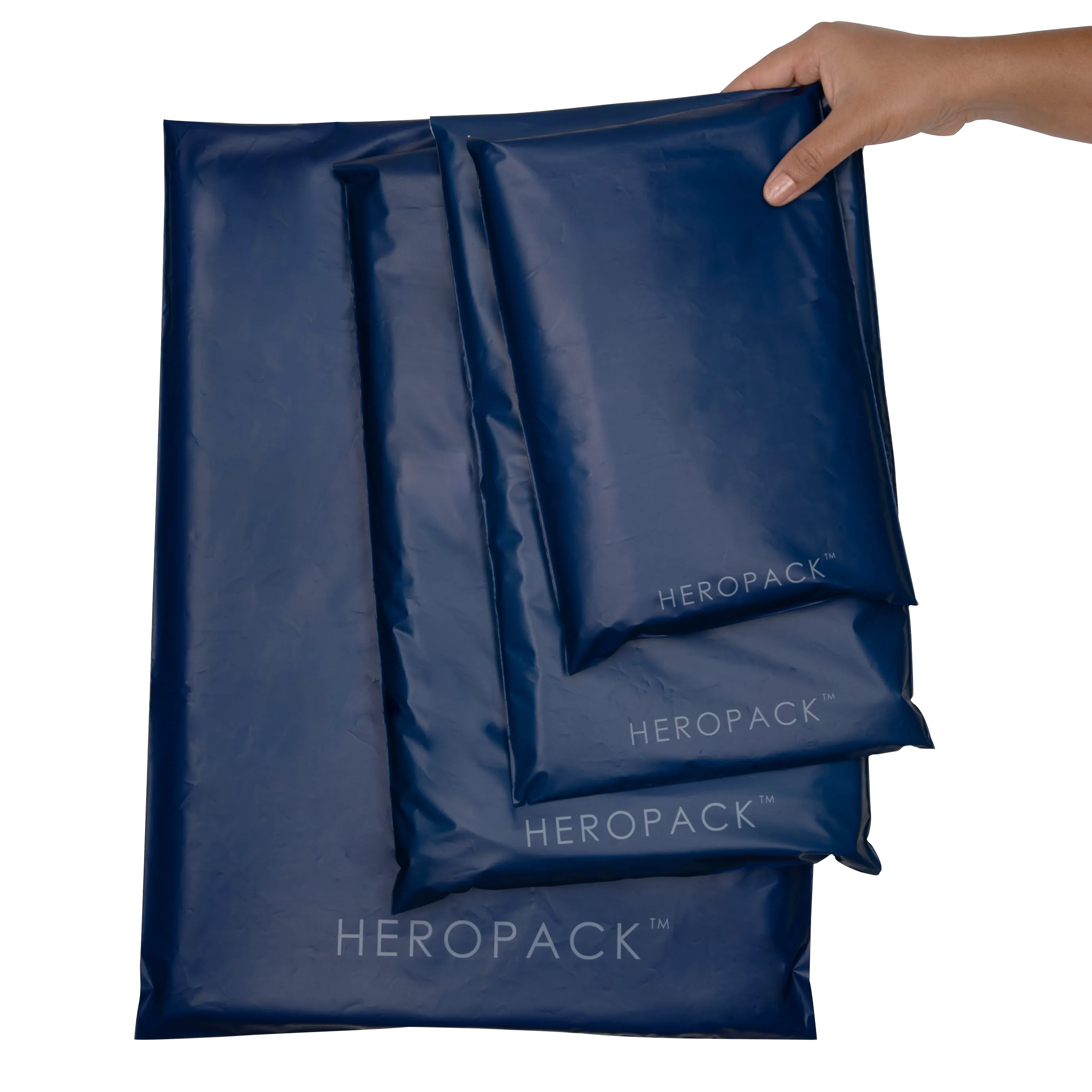 Navy Blue Home Compostable HEROPACK Mailers - from packs of 25