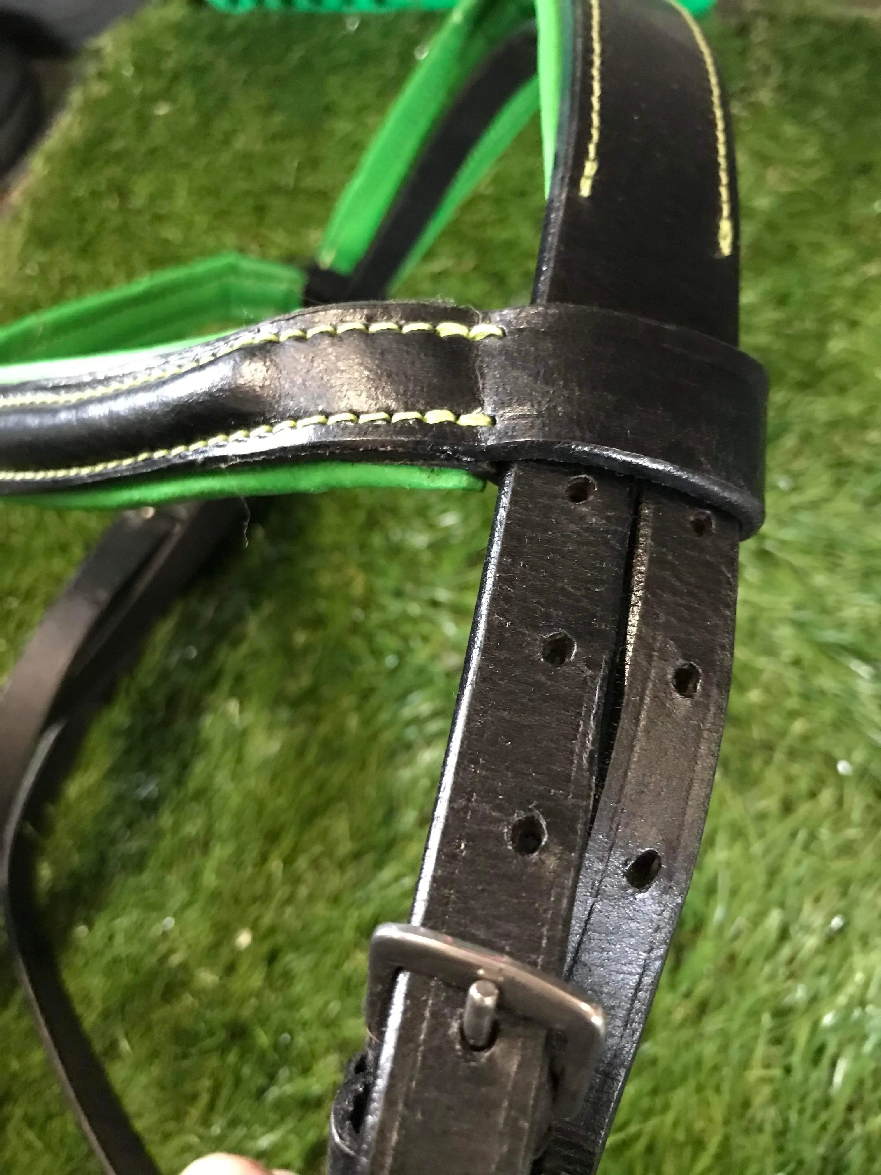 New brown and green full size bridle FREE POSTAGE❤️