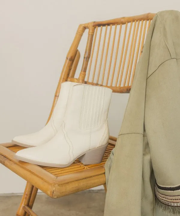 OASIS SOCIETY Dawn   Paneled Western Bootie
