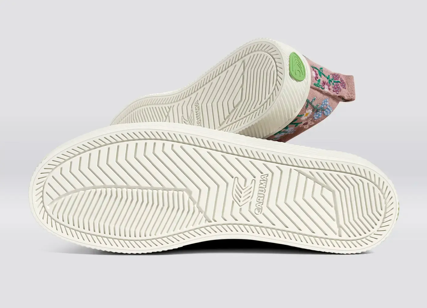 OCA Low Rose Suede Embroidered Flowers Sneaker Men