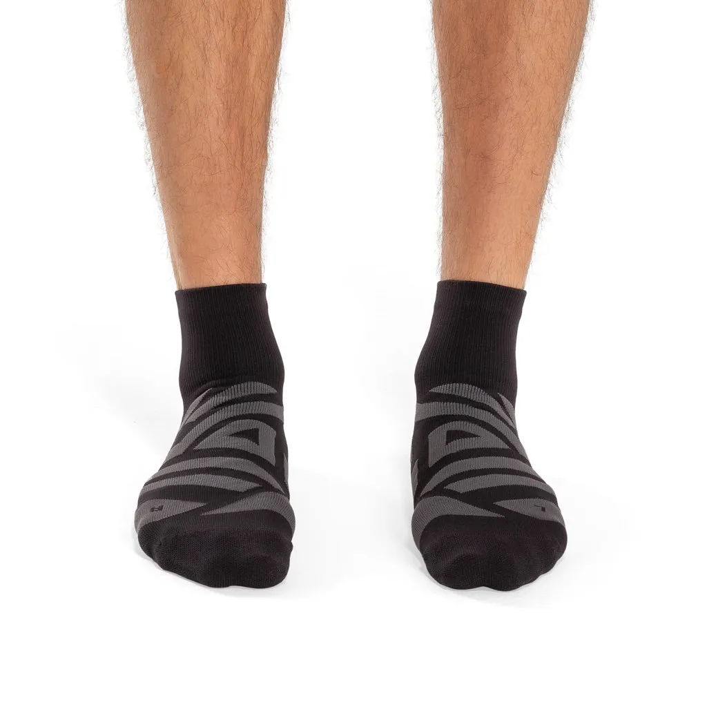 ON Performance Mid Sock Shadow Black
