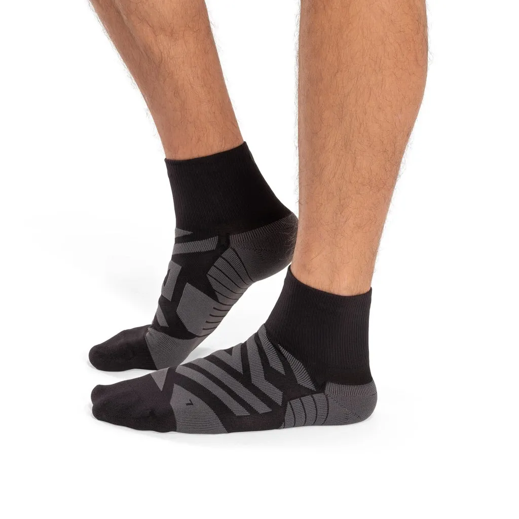 ON Performance Mid Sock Shadow Black