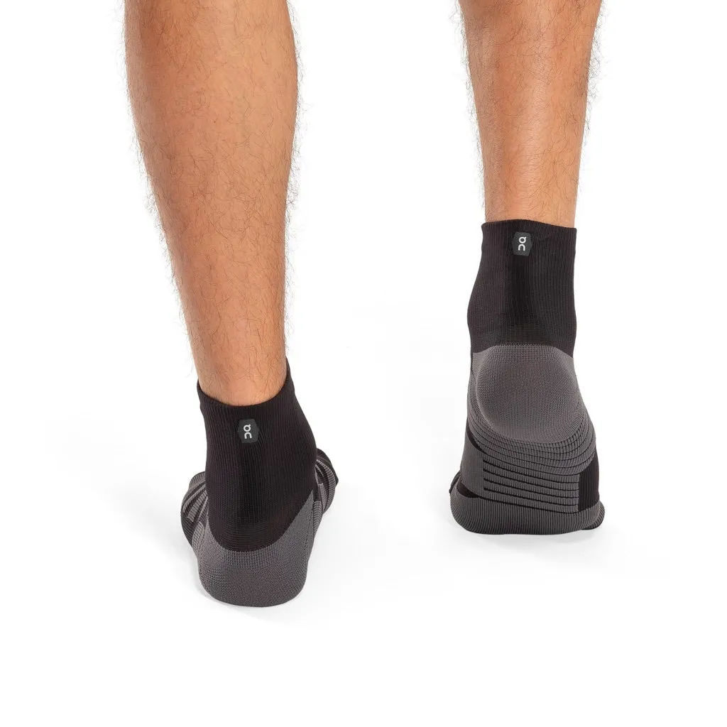 ON Performance Mid Sock Shadow Black