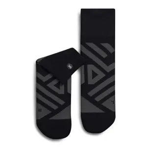 ON Performance Mid Sock Shadow Black