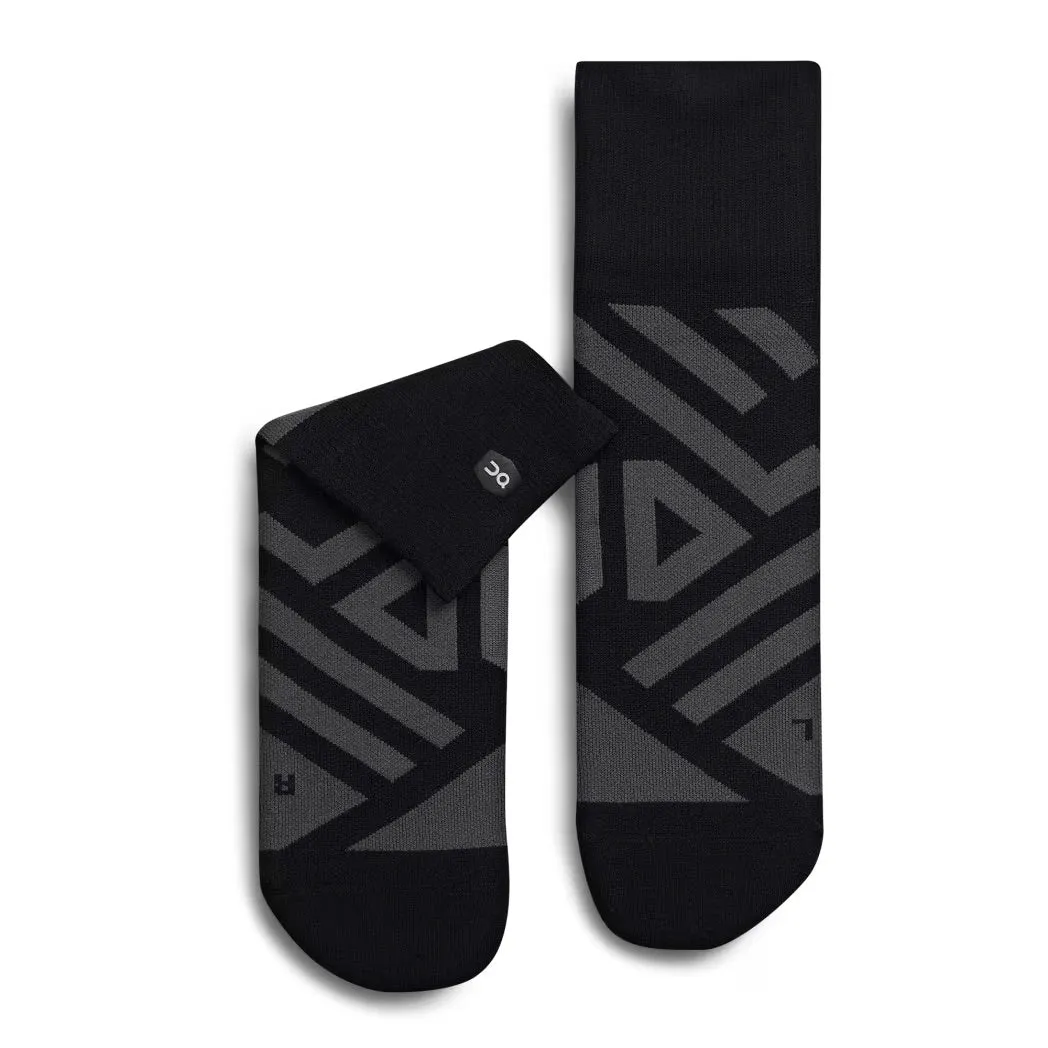 ON Performance Mid Sock Shadow Black