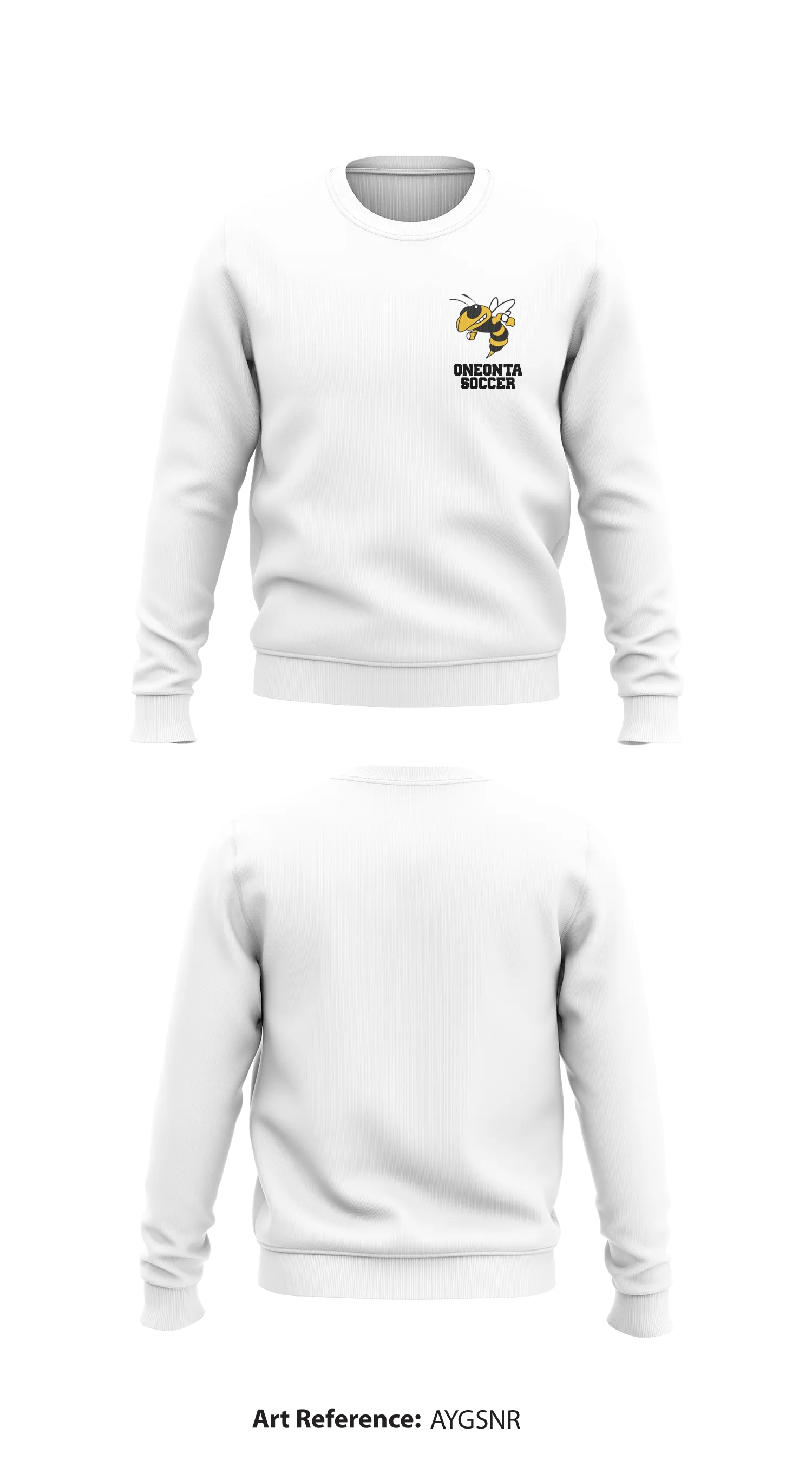 Oneonta Soccer1 Core Men's Crewneck Performance Sweatshirt - AYgsnR
