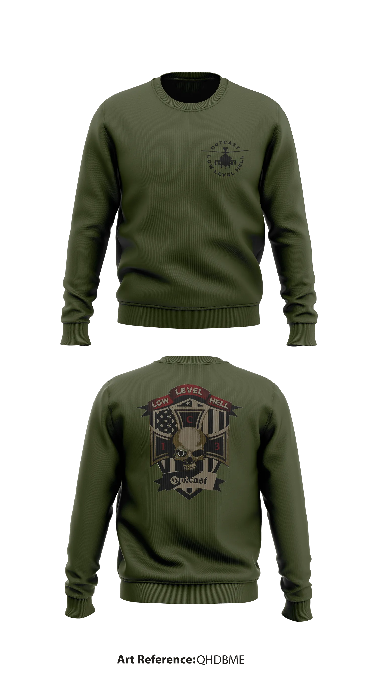 Outcast Company Store 1 Core Men's Crewneck Performance Sweatshirt - QhDbMe