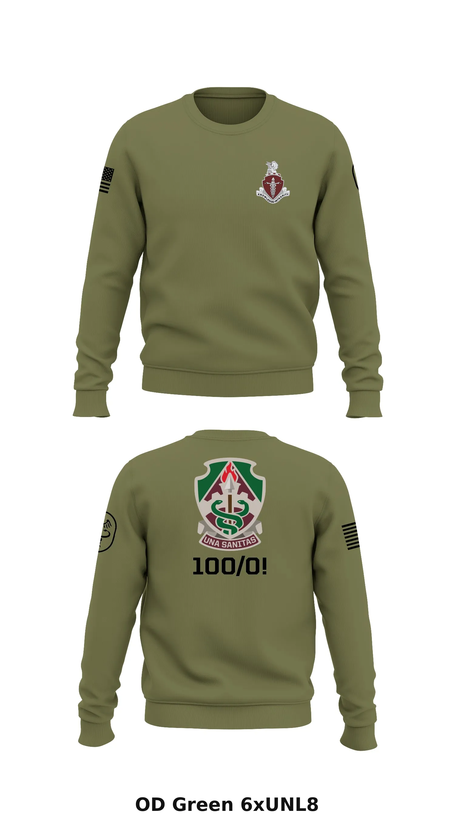 PHA-SD Lemoore Branch  Store 1 Core Men's Crewneck Performance Sweatshirt - 6xUNL8