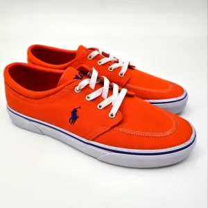 Polo Ralph Lauren Men's Faxon X Lace-Up Orange Sneakers Size 9.5