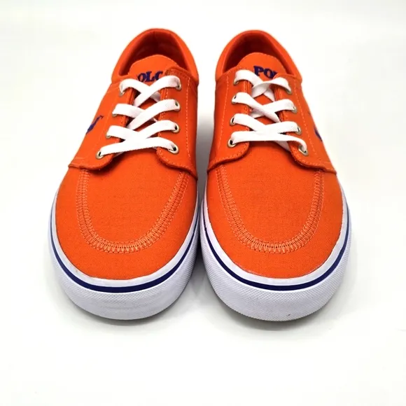 Polo Ralph Lauren Men's Faxon X Lace-Up Orange Sneakers Size 9.5