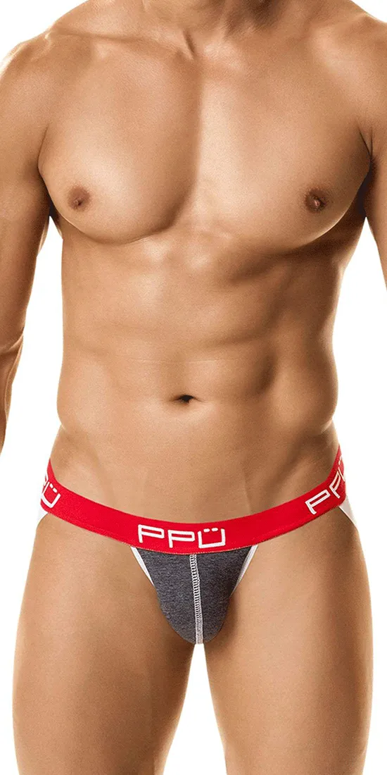 Ppu 1308 Jockstrap Gray-red