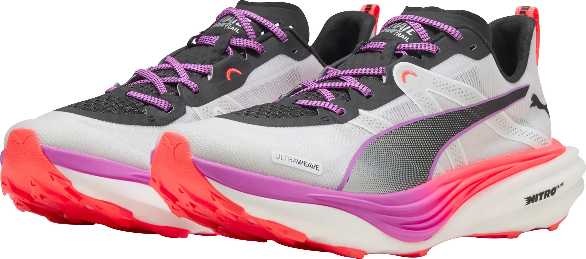 Puma Deviate Nitro Elite Womens Trail Running Shoes - White