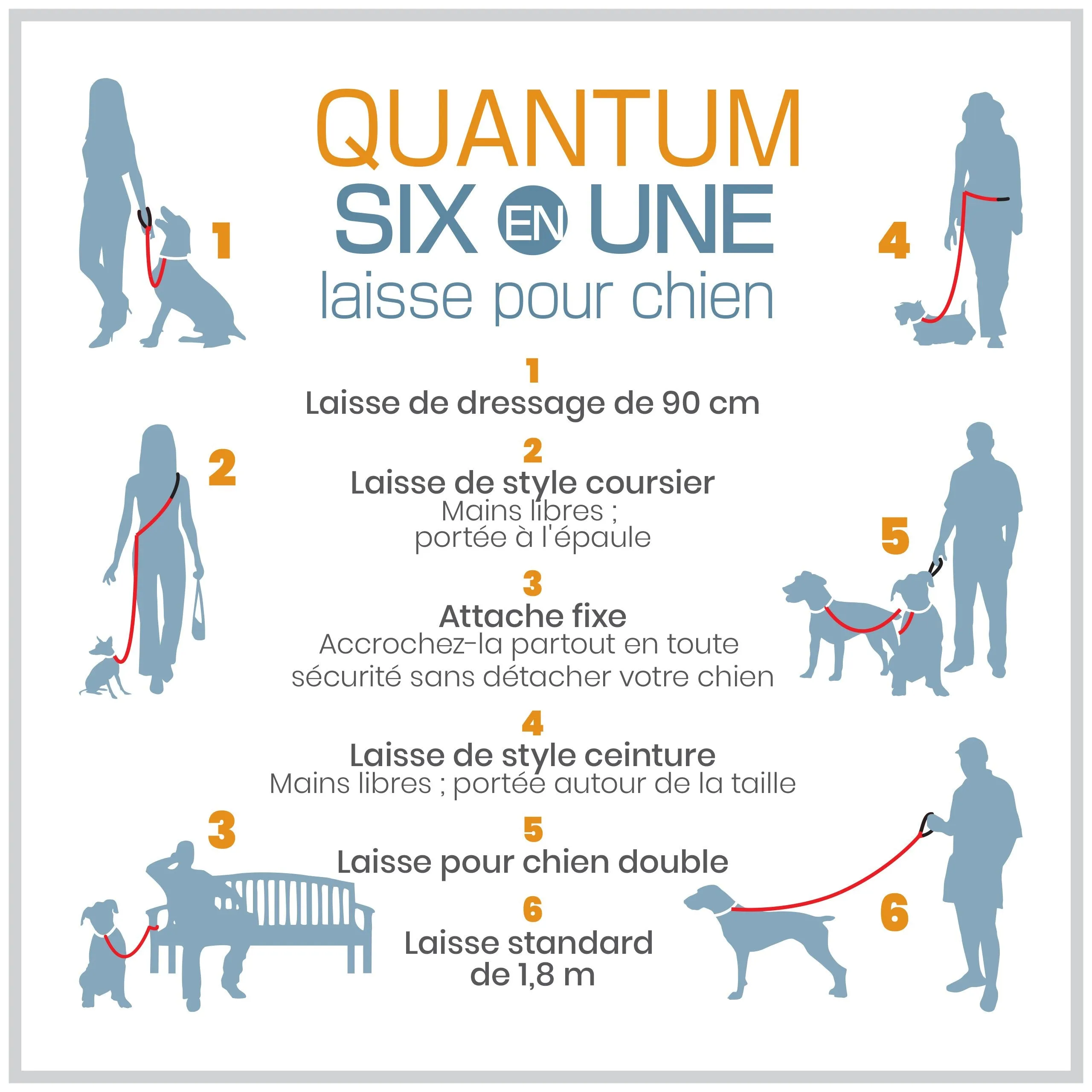 Quantum 6-in-1 Dog Lead