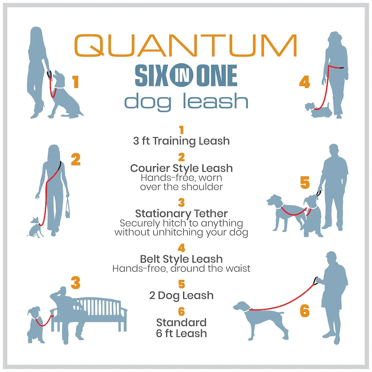 Quantum 6-in-1 Dog Lead