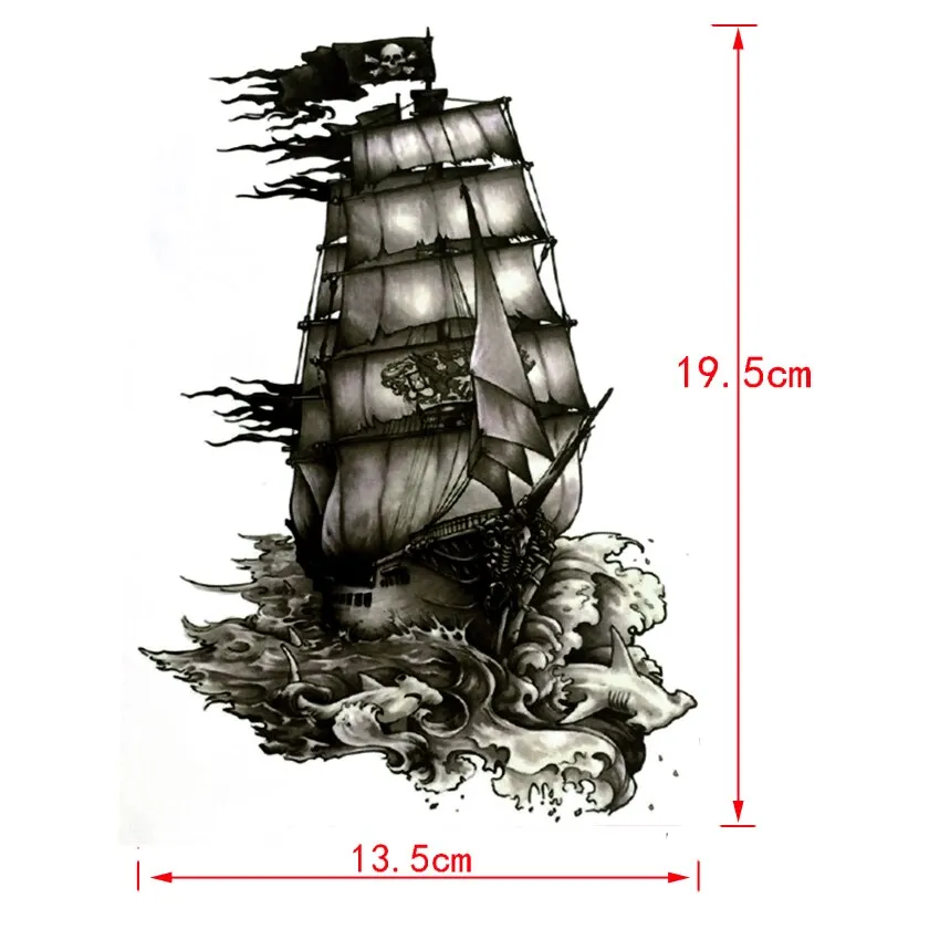 "BLACK PEARL" Tatouage Éphémère Waterproof Pirate - URB1™
