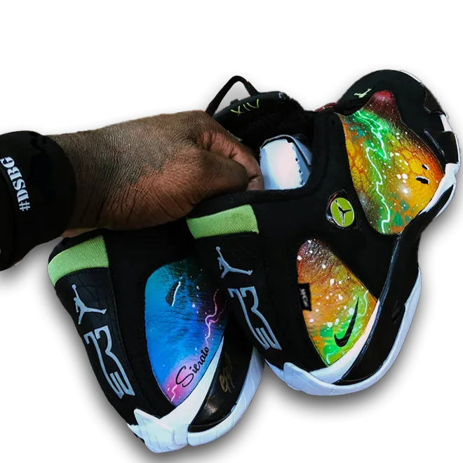 "Galaxy" Series - Custom Hand-Made Air Jordans by Sierato x Artisan Echelon