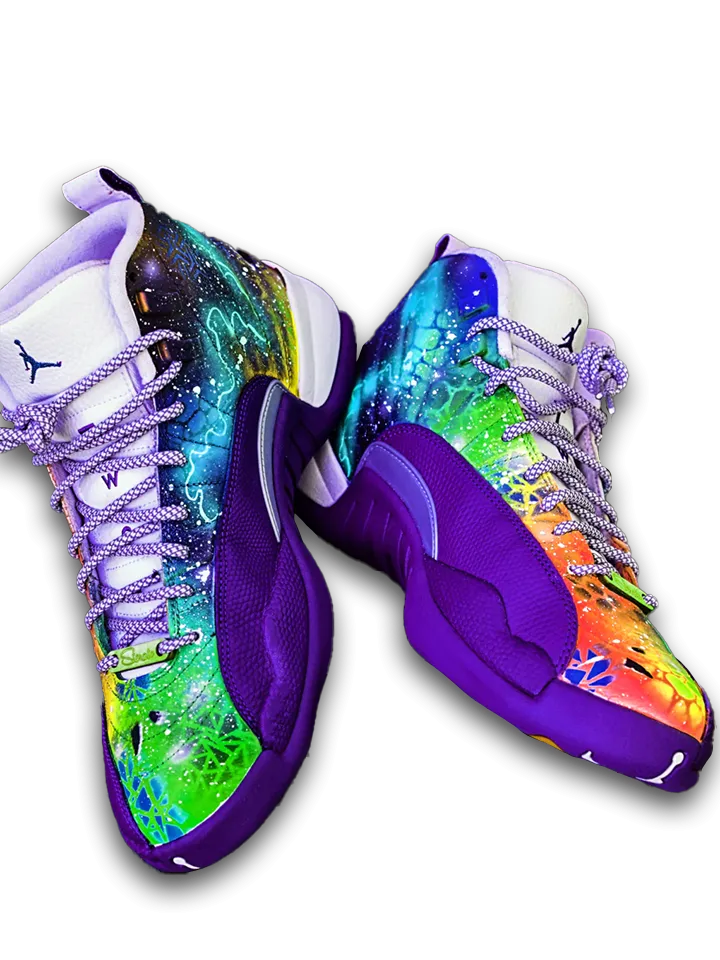 "Galaxy" Series - Custom Hand-Made Air Jordans by Sierato x Artisan Echelon