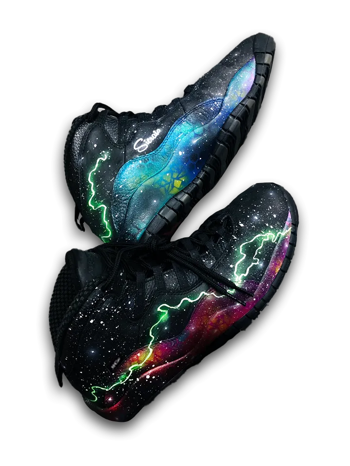 "Galaxy" Series - Custom Hand-Made Air Jordans by Sierato x Artisan Echelon