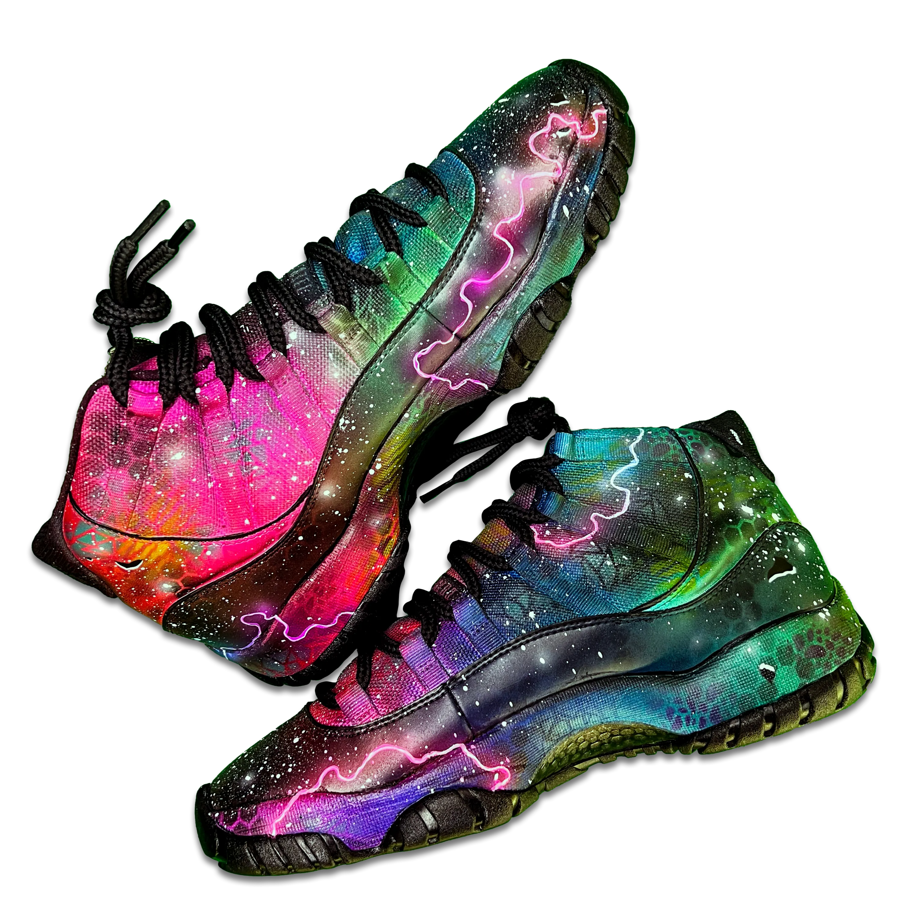 "Galaxy" Series - Custom Hand-Made Air Jordans by Sierato x Artisan Echelon