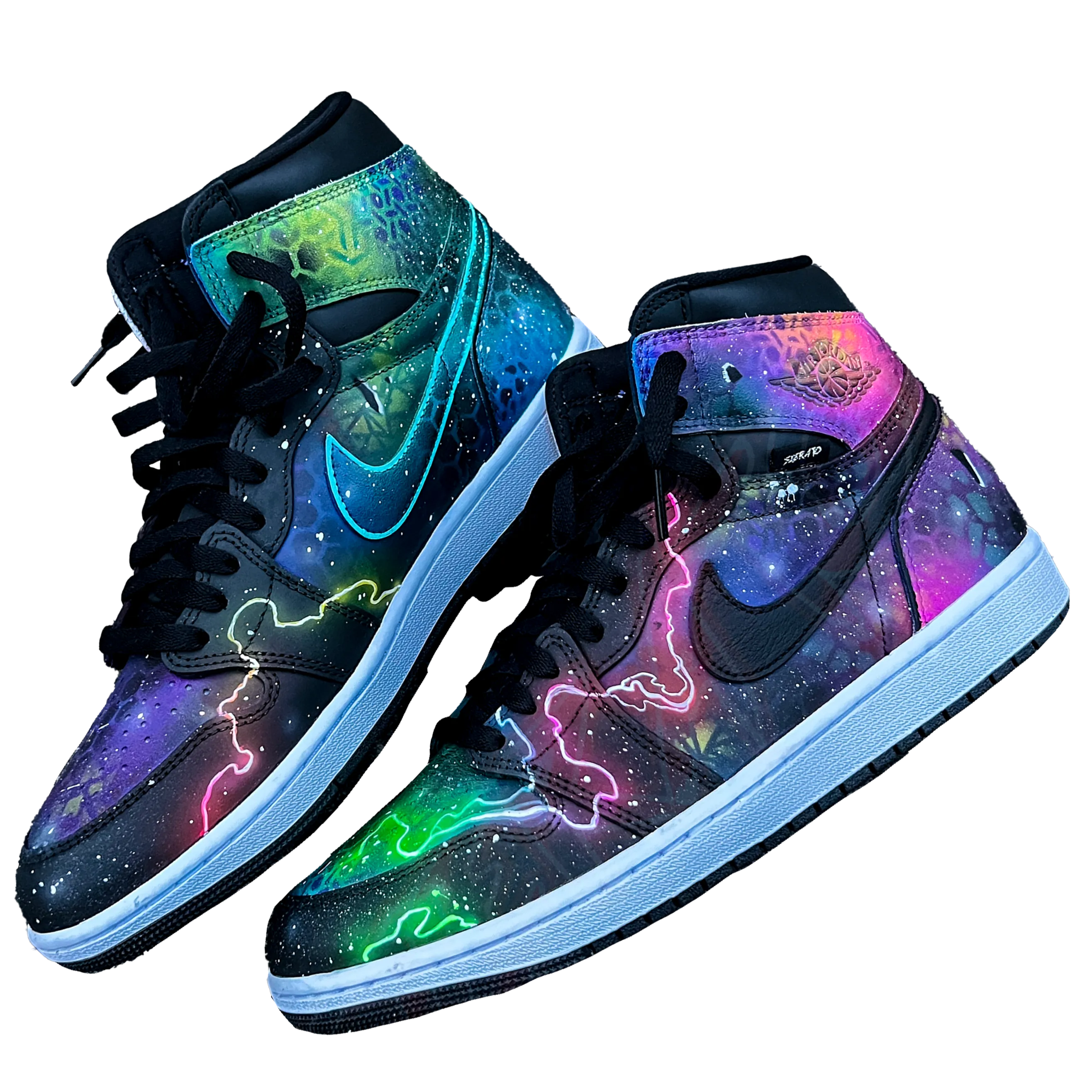 "Galaxy" Series - Custom Hand-Made Air Jordans by Sierato x Artisan Echelon