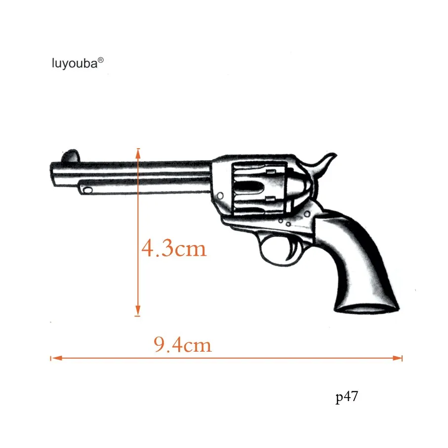 "REVOLVER" Tatouage Éphémère Waterproof - URB1™