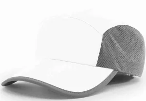 Richardson Mesh Panel Running Cap White Charcoal
