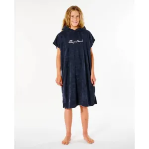 RIP CURL GIRL'S SCRIPT HOODED TOWEL BLACK