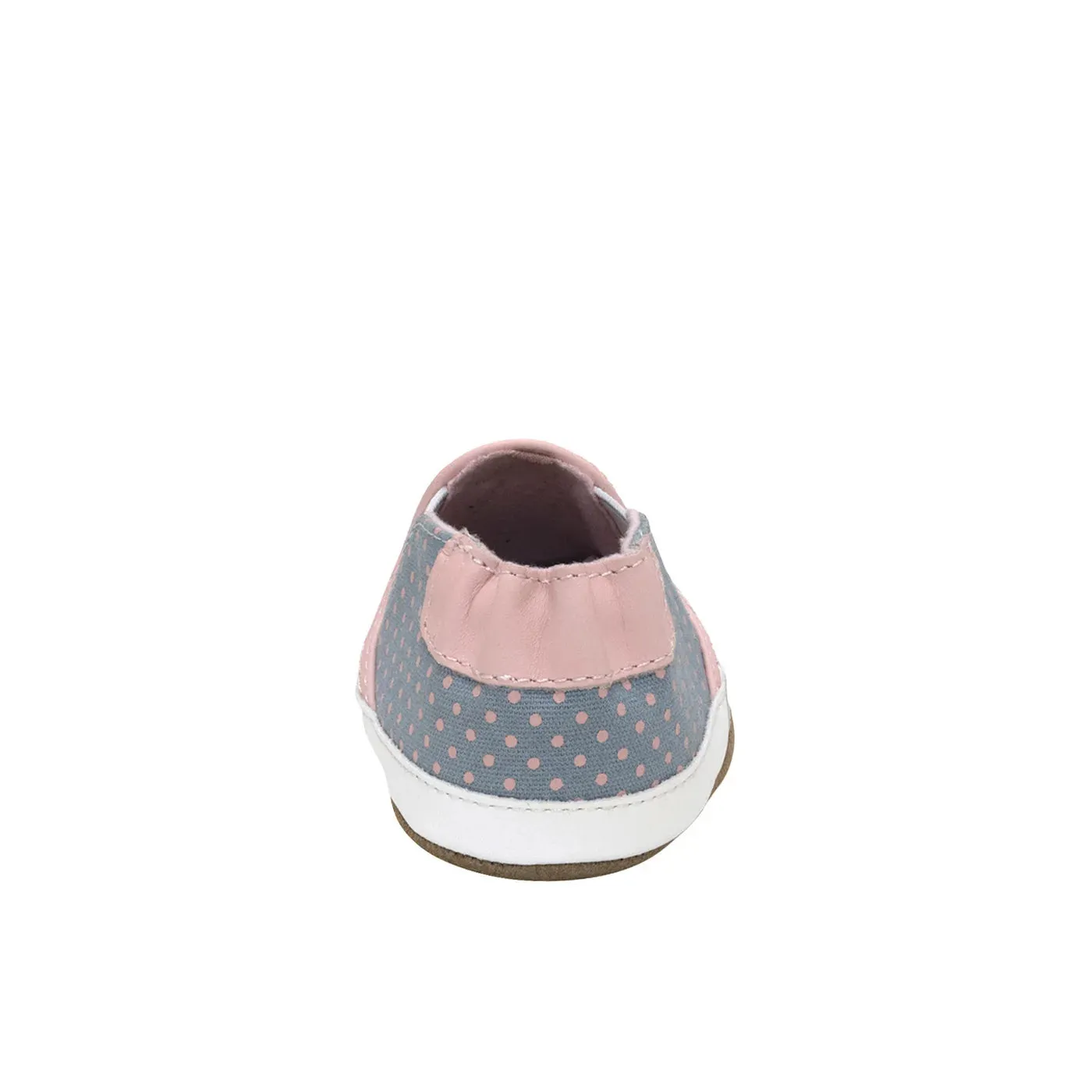 Robeez Soft Soles - Polka Dot Polly Charcoal Canvas
