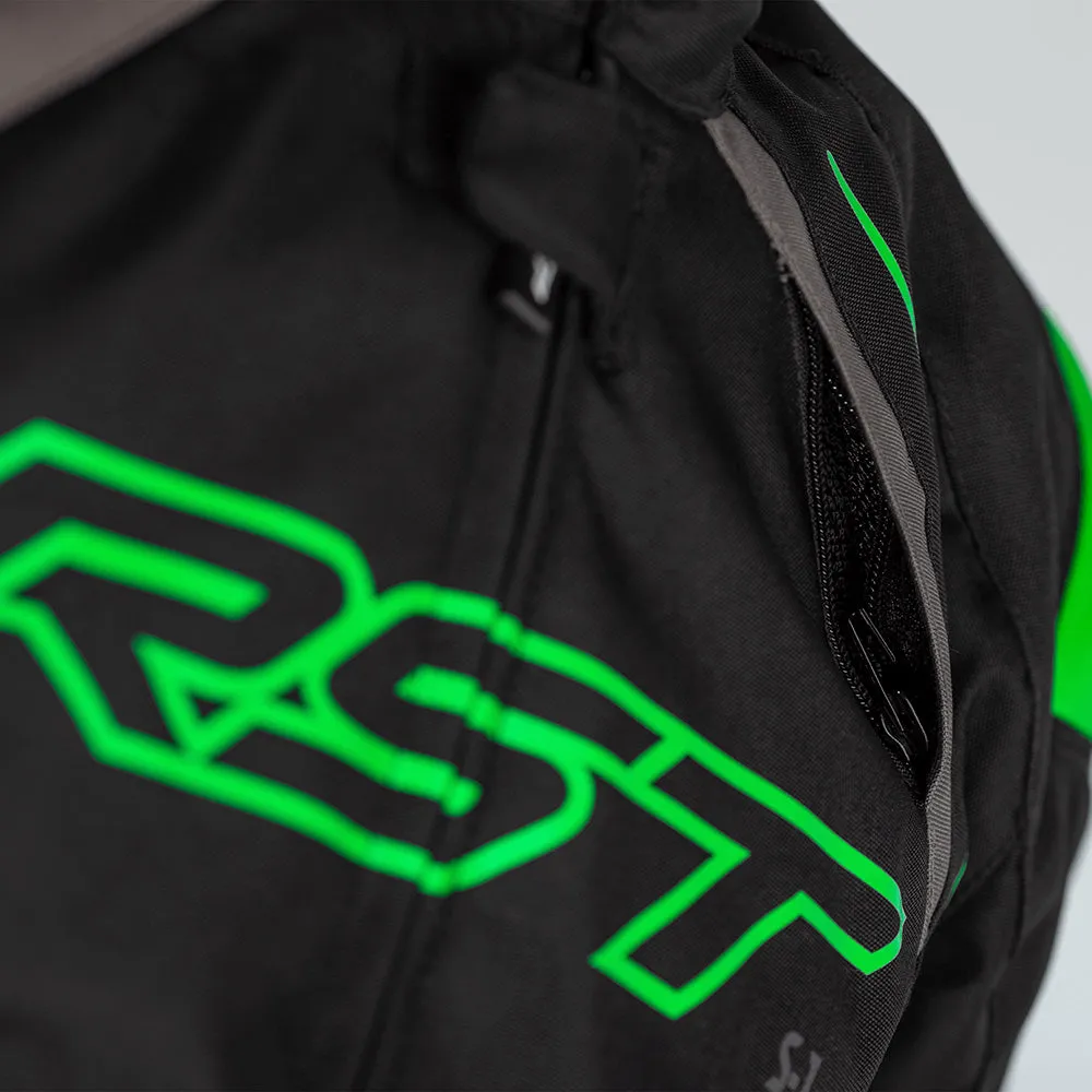 RST S-1 CE TEXTILE JACKET [BLACK/NEON GREEN]