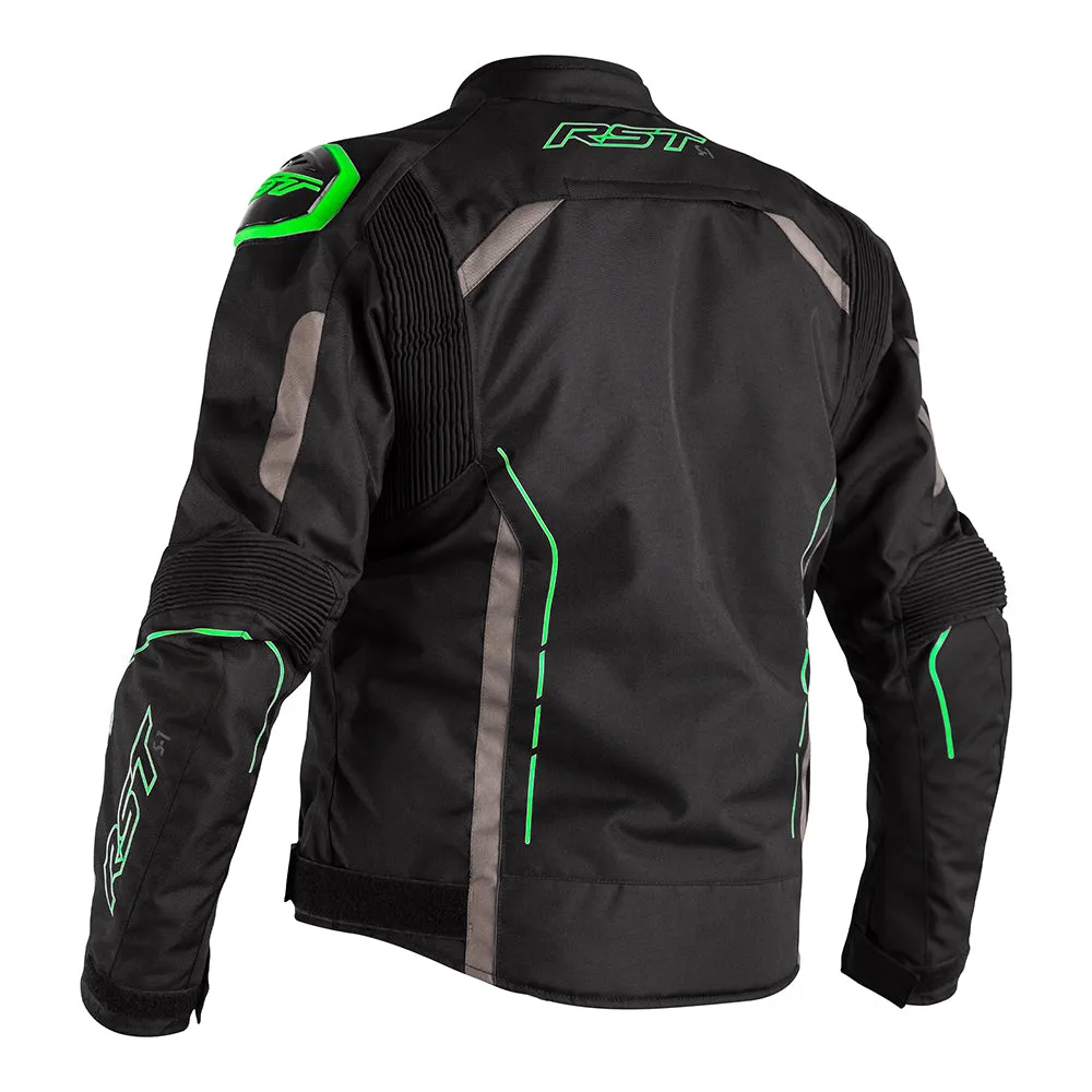 RST S-1 CE TEXTILE JACKET [BLACK/NEON GREEN]