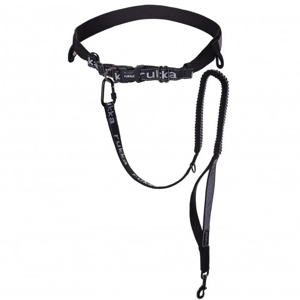 Rukka Pets Dog Hike Running Belt And Leash Grey