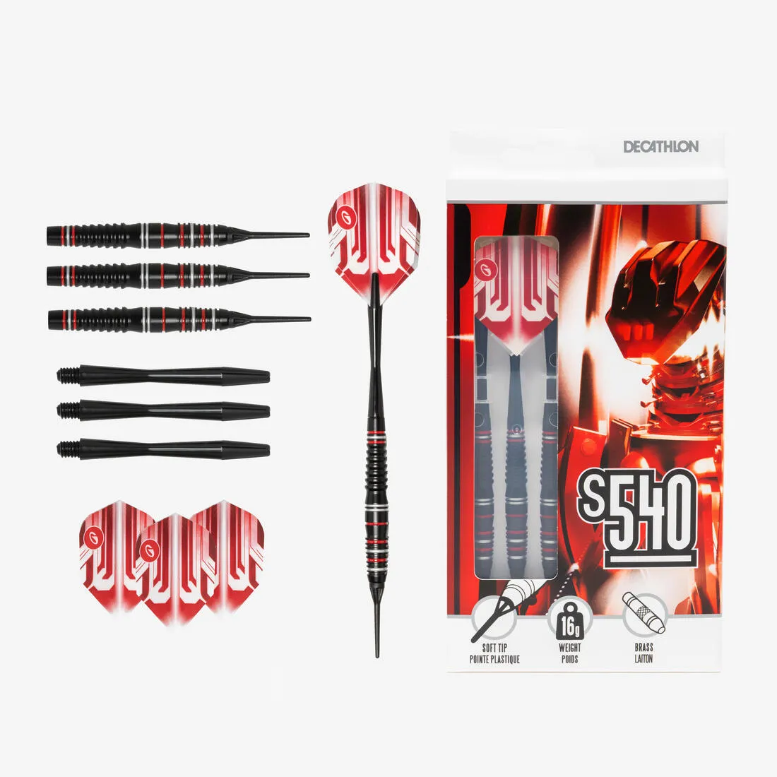 S540 Soft Tip Darts Tri-Pack