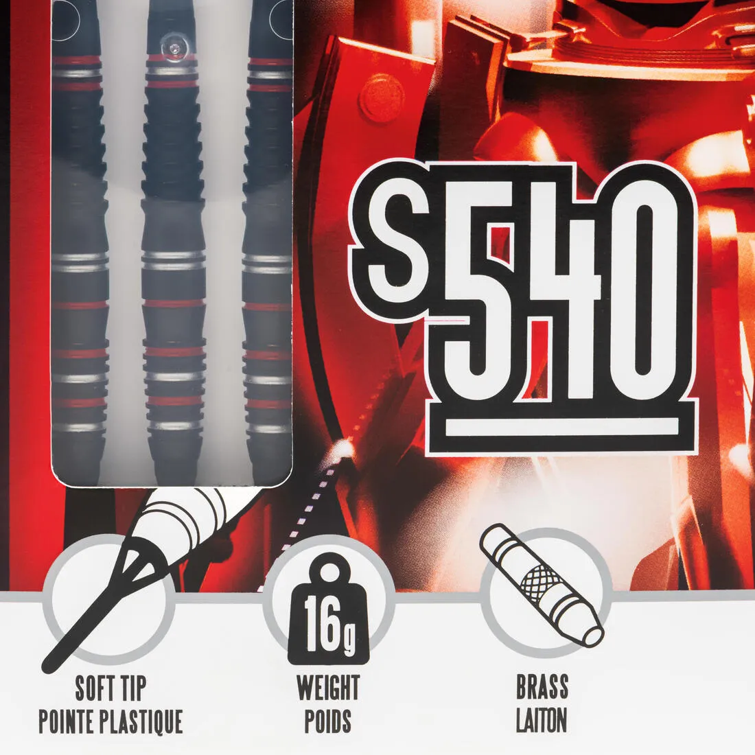 S540 Soft Tip Darts Tri-Pack
