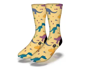 SAVVY SOX DINOSAURS MIXED ORANGE SOCKS