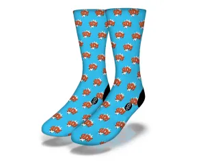 SAVVY SOX FUCK BLUE SOCKS