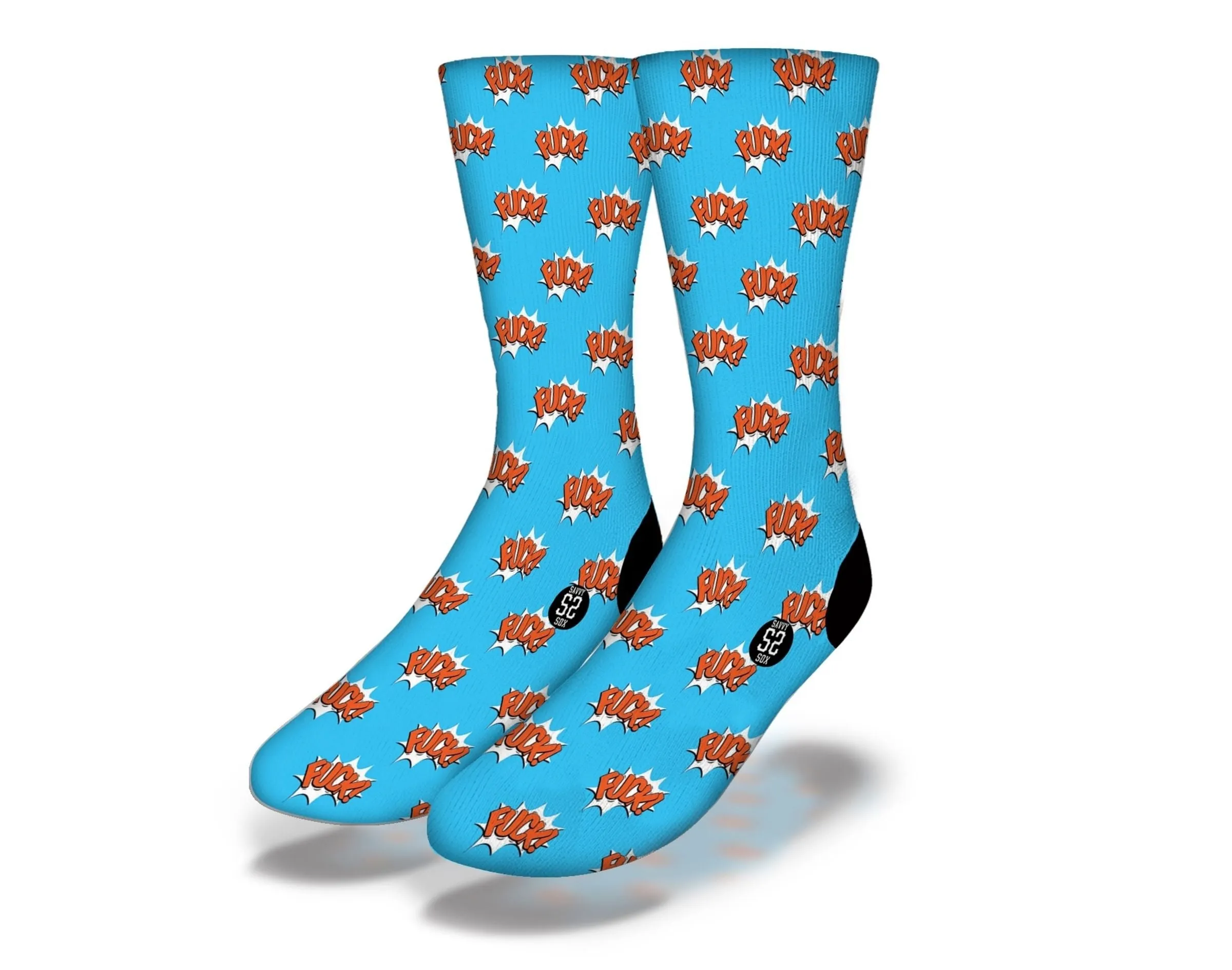 SAVVY SOX FUCK BLUE SOCKS