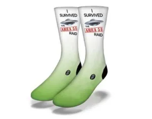 SAVVY SOX I SURVIVED AREA 51 ALIEN SOCKS