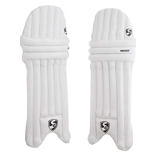 SG Nexus Batting Leg Guard, Youth SG Optipro Cricket Helmet, Large, Navy Blue