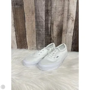 Shoes Sneakers By Vans In White, Size: 8