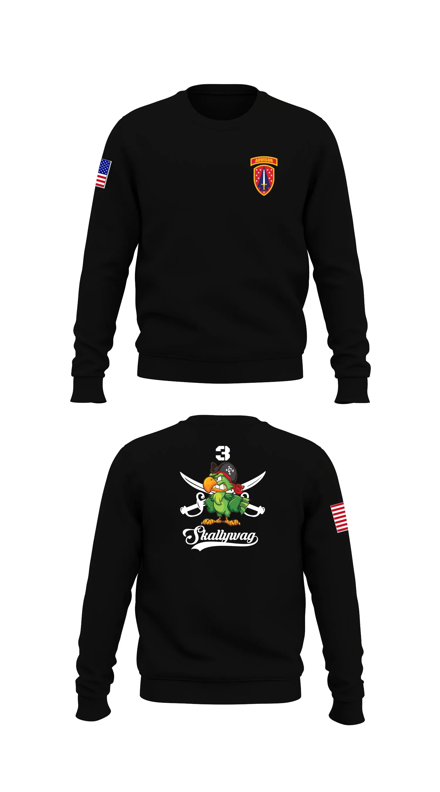 Skallywags Store 1 Core Men's Crewneck Performance Sweatshirt - 39585940813