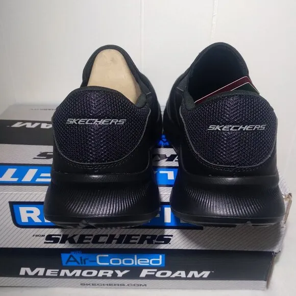 Skechers Men's 11.5 Equalizer 5.0 Persistable Men's Black Extra Wide Sneakers