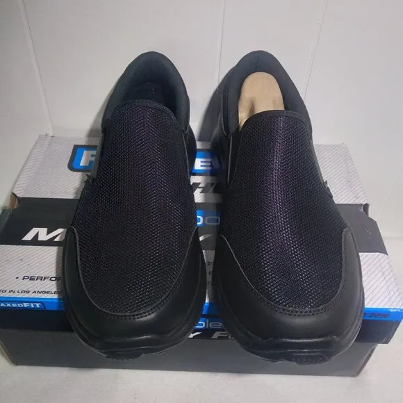 Skechers Men's 11.5 Equalizer 5.0 Persistable Men's Black Extra Wide Sneakers