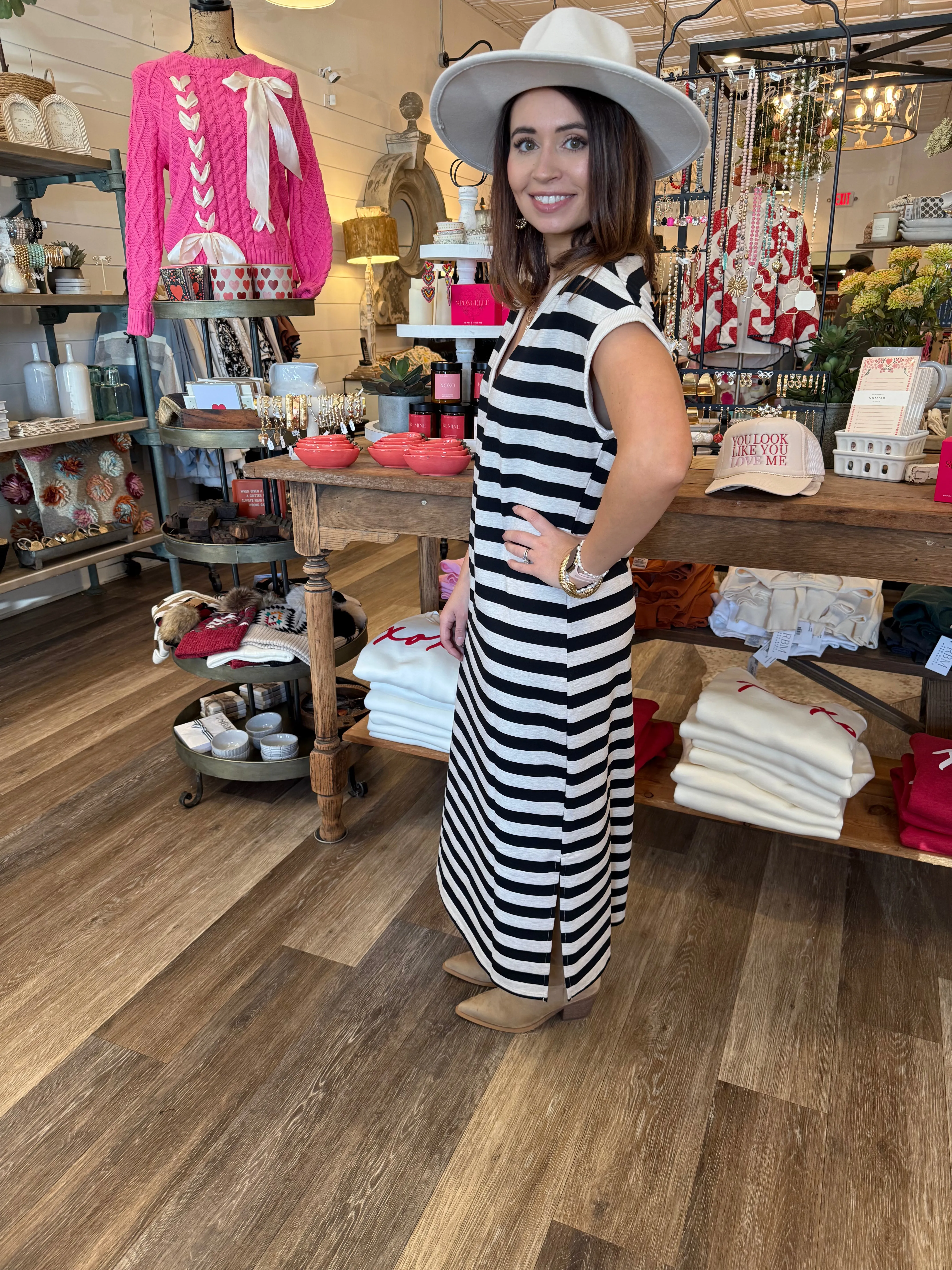 Skylar Striped Midi Dress