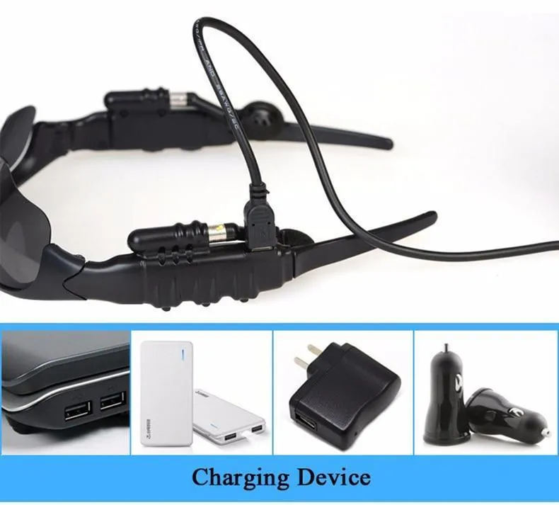 Smart Bluetooth USB Sports Sunglasses with Earbuds
