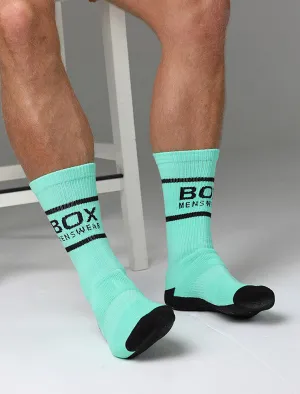 Soft Green Lux Sports Socks