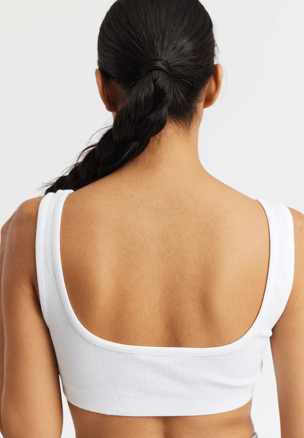Soft rib bralette Key Comfy - white