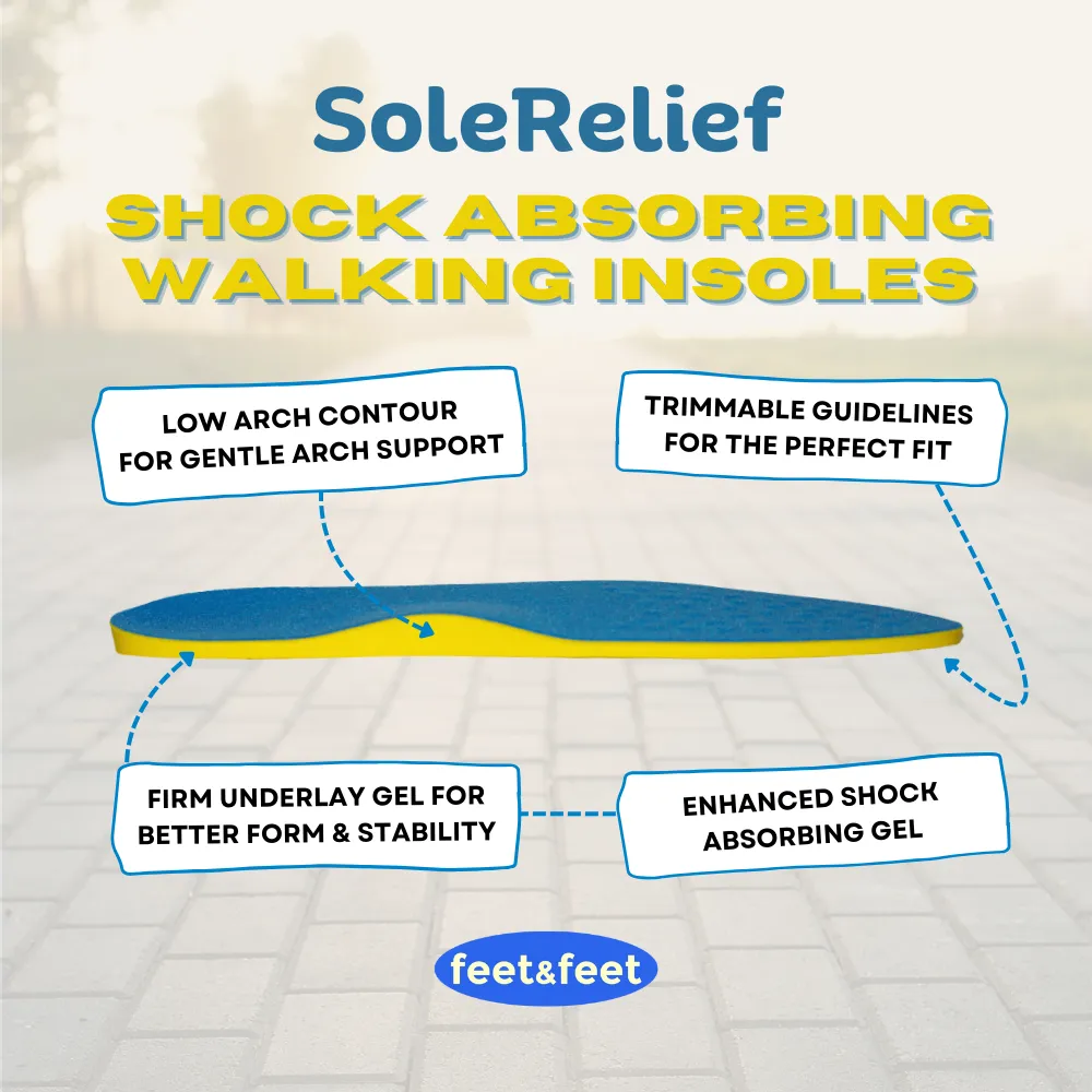 SoleRelief Shock Absorbing Walking Insoles