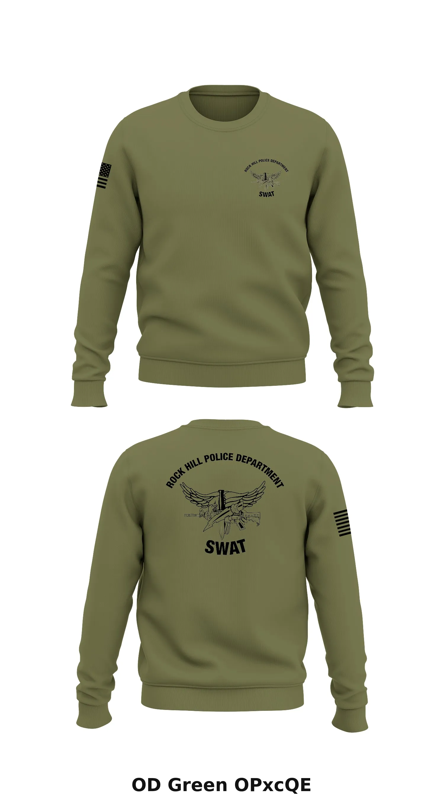 SWAT Store 2 Core Men's Crewneck Performance Sweatshirt - OPxcQE