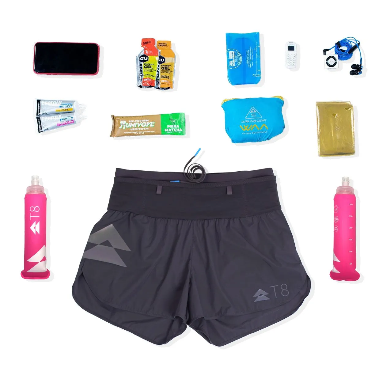 T8 Sherpa Shorts - Women's - Black (w/ Rainbow Logo)